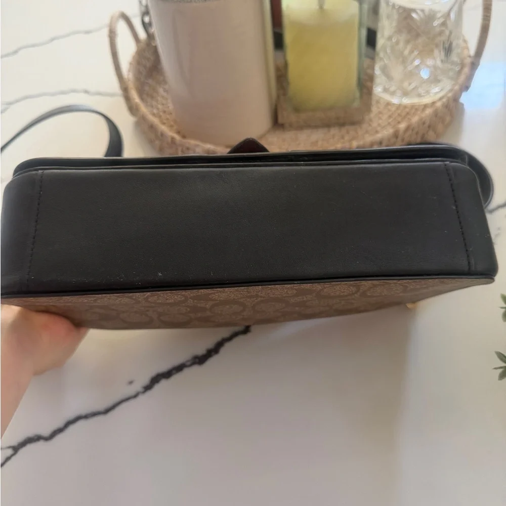Coach Red and Brown Clutch with Black Accents - Picture 8 of 10